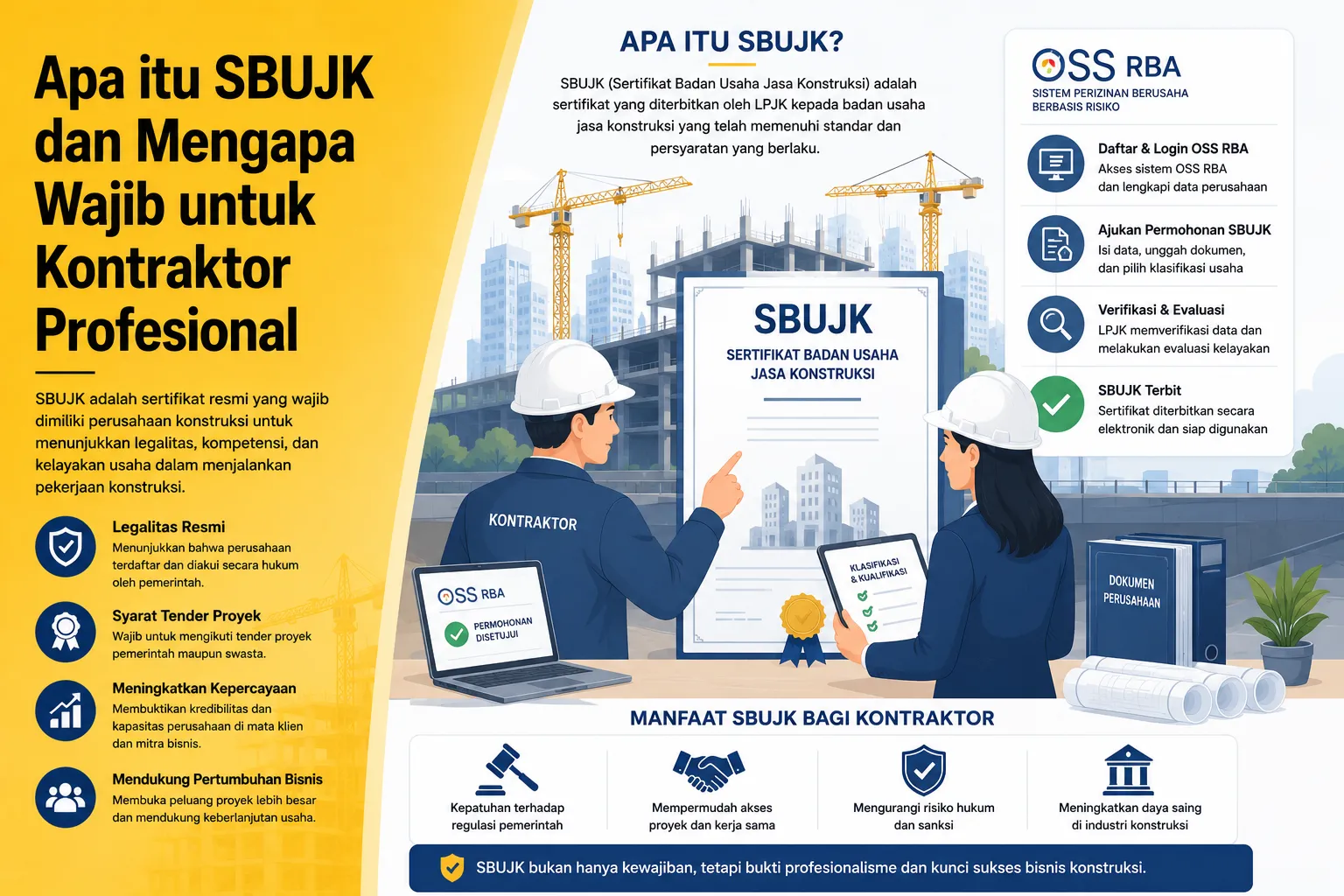 Apa itu SBUJK dan mengapa wajib untuk kontraktor